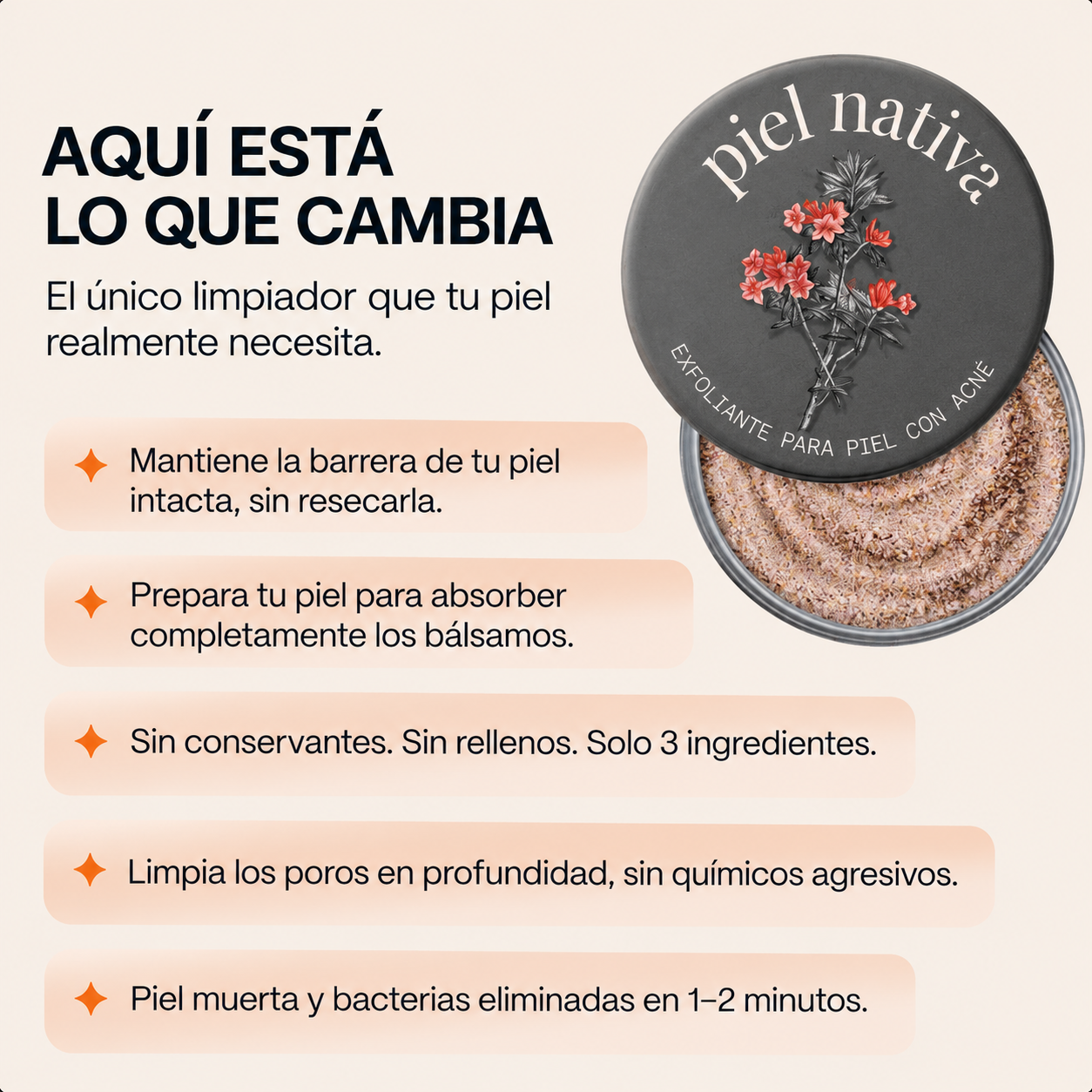 Exfoliante Natural Piel Nativa